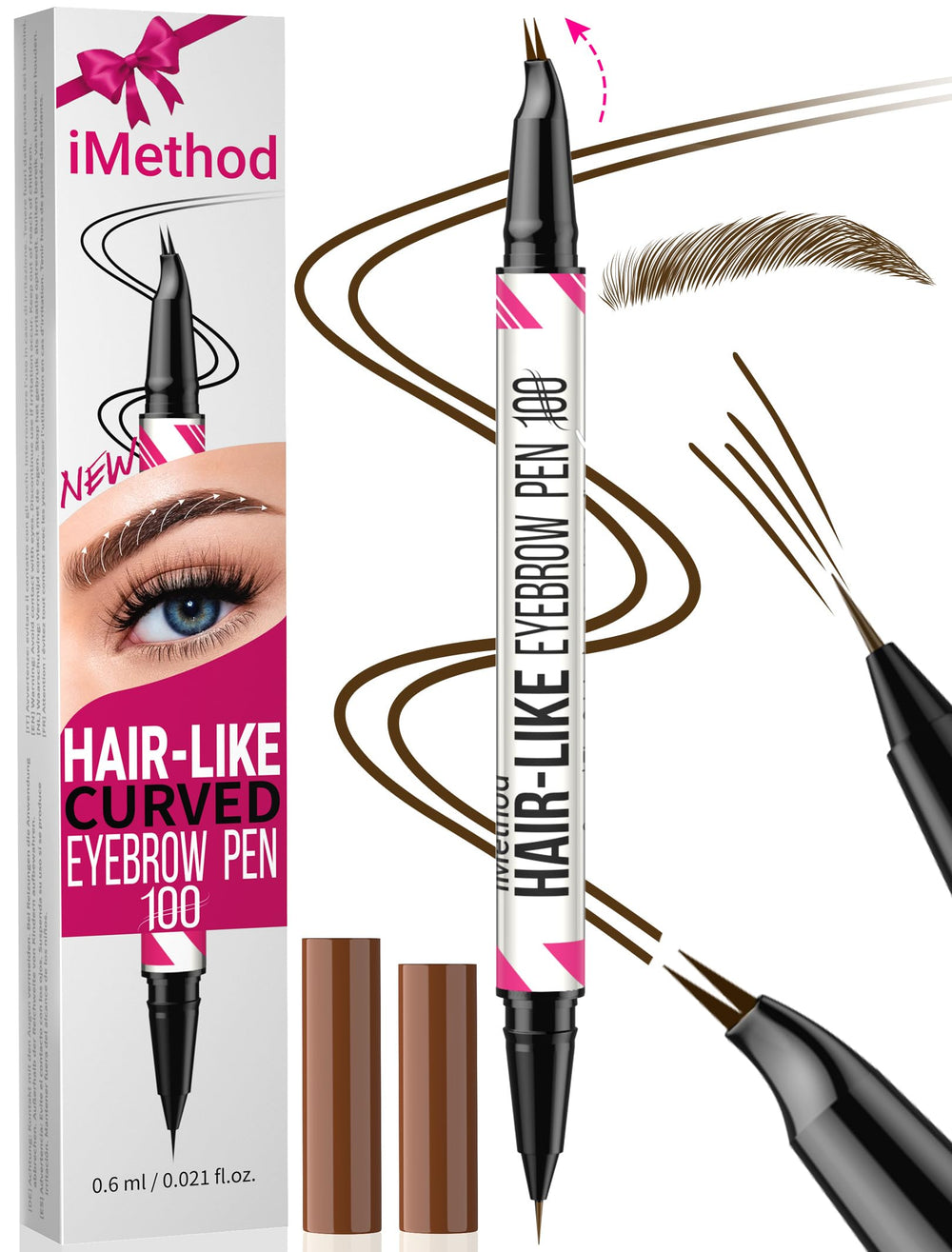 iMethod Lápiz Cejas Punta Curvada: trazo natural y definido