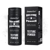 Polvo de volumen Immetee aporta textura natural al cabello y aspecto ligero.