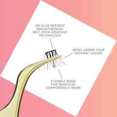 Conjunto de 12 pestañas imPRESS Falsies para crear múltiples estilos.