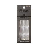 Uñas imPRESS legado gris para un look clásico y duradero.