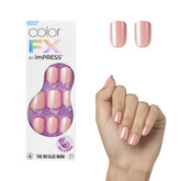 Caja del conjunto imPRESS Satellite sin pegamento en rosa para manicura rápida