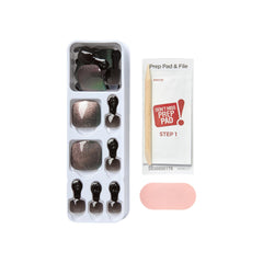 Aplicación fácil de imPRESS Ride With Me para uñas de los pies, segura y rápida.