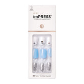 Uñas imPRESS sin pegamento, aplicación rápida y aspecto natural.