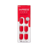 imPRESS Sol naciente uñas postizas: color intenso y acabado mate para uso diario.
