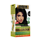 INDUS VALLEY Color Gel Negro 1.0, la botella lista para teñir las canas