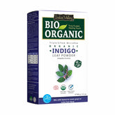 INDUS VALLEY Indigo powder package showing organic source for natural hair color.