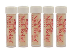 Infalab Nick Relief polvo hemostático para cortes menores, útil en afeitado diario.