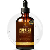 INFINA ESSENTIALS peptide serum bottle supports scalp nourishment and hydration.