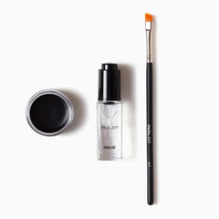 inglot conjunto-ojos muestra aplicación precisa con gel delineador 77.