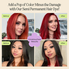 Aplicación sin mezcla: deposita color Rojo Rubí con acondicionador.