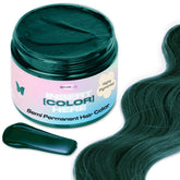 INH Color Verde Esmeralda en envase, listo para aplicar en casa.