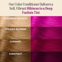 INH Fucsia Crystal, cabello rosa intenso sin blanqueamiento ni peroxido.