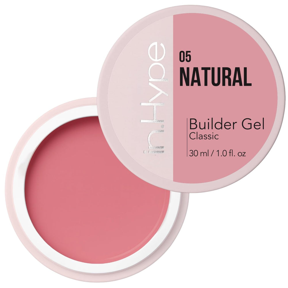 IN.HYPE Gel escultor para extensiones, rosa natural, cobertura personalizable para uñas.