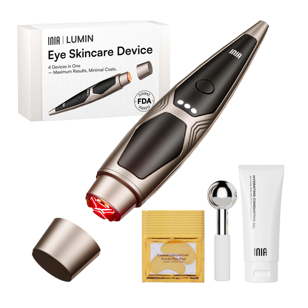 INIA LUMIN con luz roja para ojos, revitaliza la piel y reduce ojeras