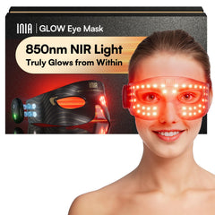 Masque INIA Yeux avec lumière rouge, soin ciblé pour le contour des yeux.