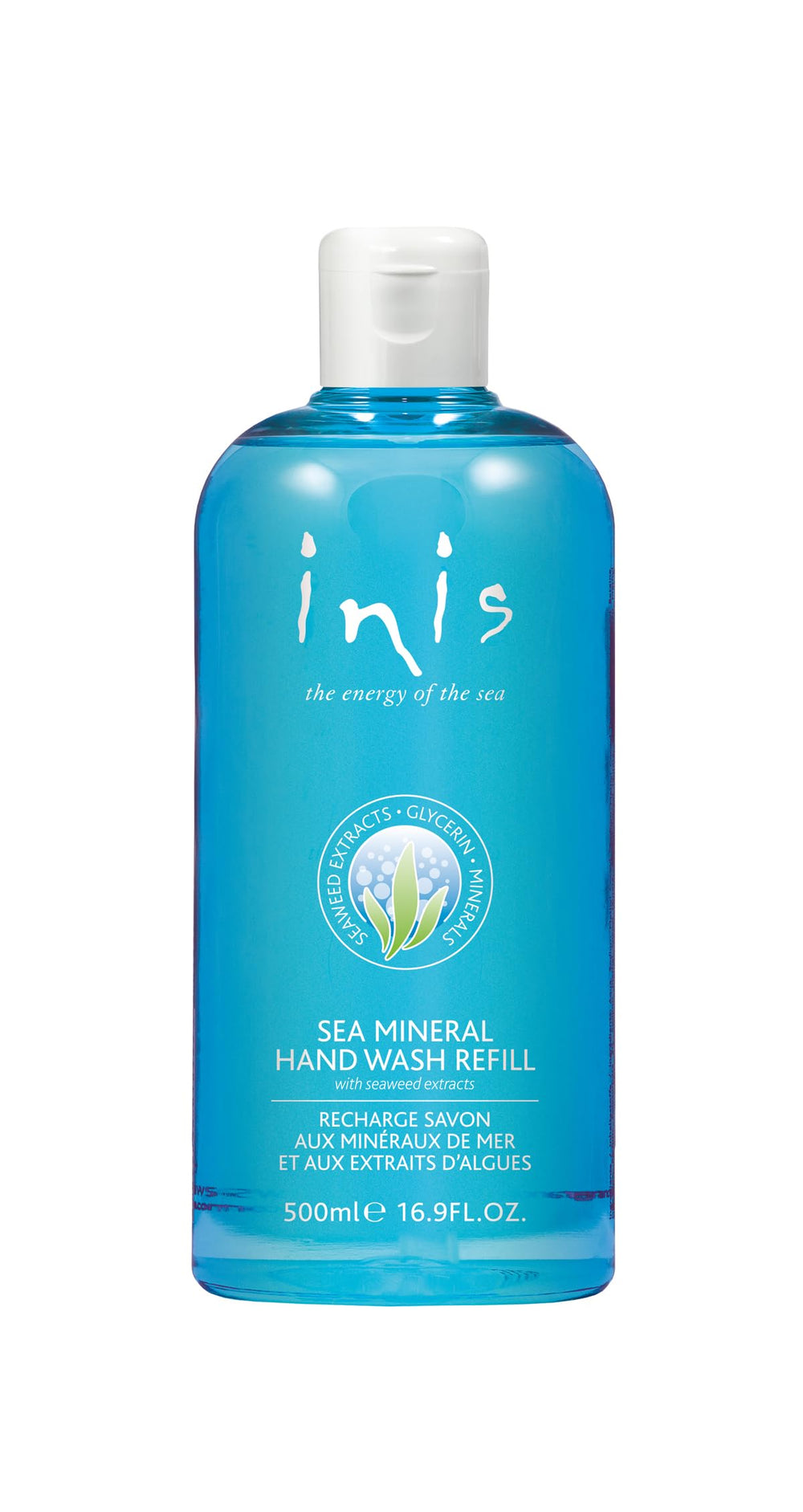 Inis la Energía del Mar: recarga de jabón de manos para envase dispensador y ahorro de plástico.