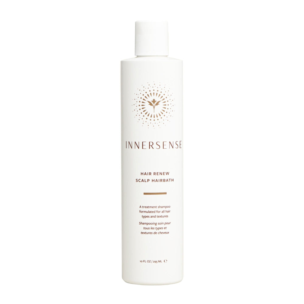 Champú Hairbath de INNERSENSE: botella lista para una limpieza suave del cuero cabelludo.