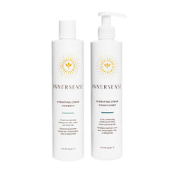 INNERSENSE - Bouteilles de shampoing et conditionneur hydratants pour cheveux secs.