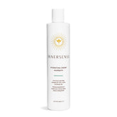 INNERSENSE hidratante shampoo botella-derramando, cabello sediento con suavidad y brillo.