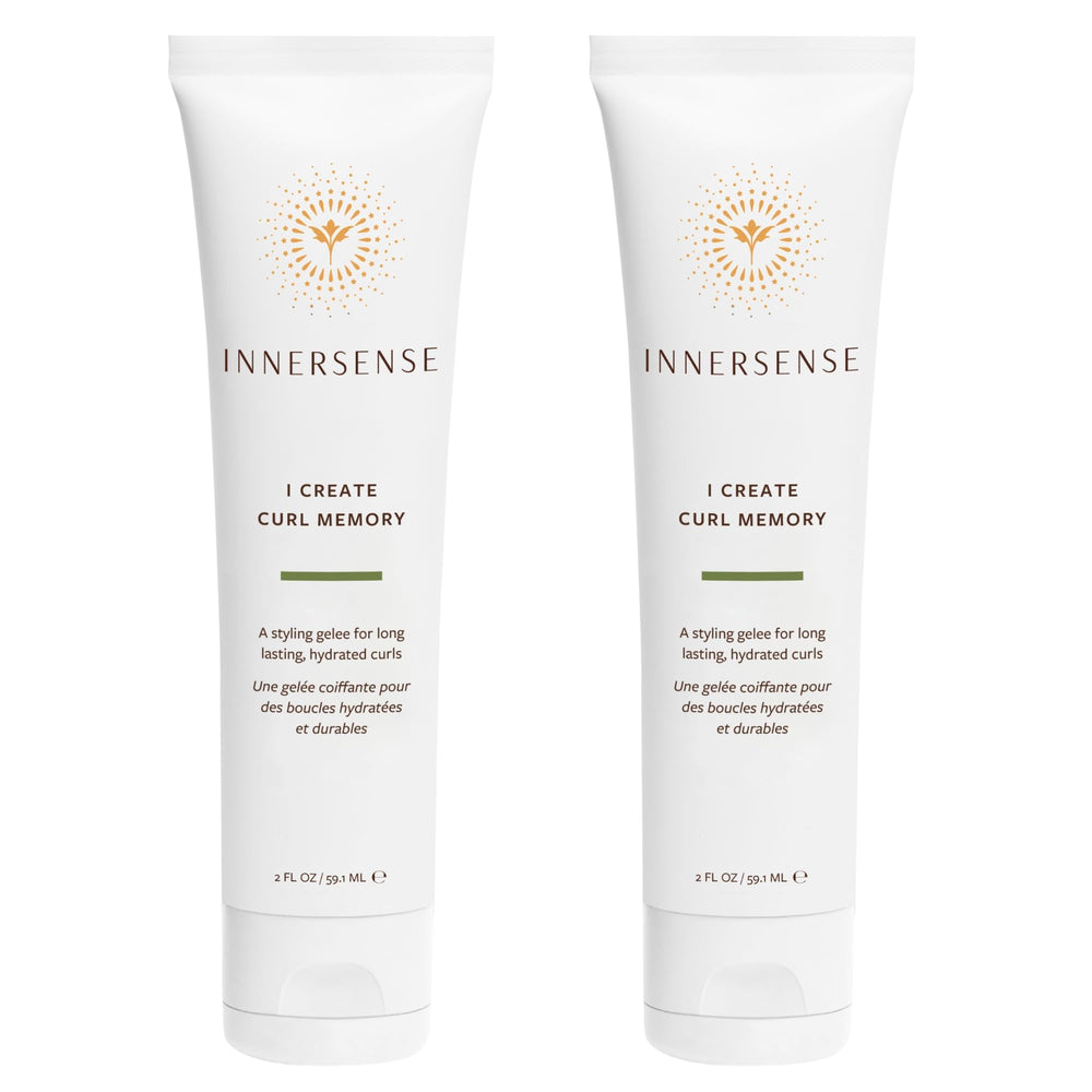 INNERSENSE I Create Curl Memory Gel frente del envase, hidratación y memoria de rizos.