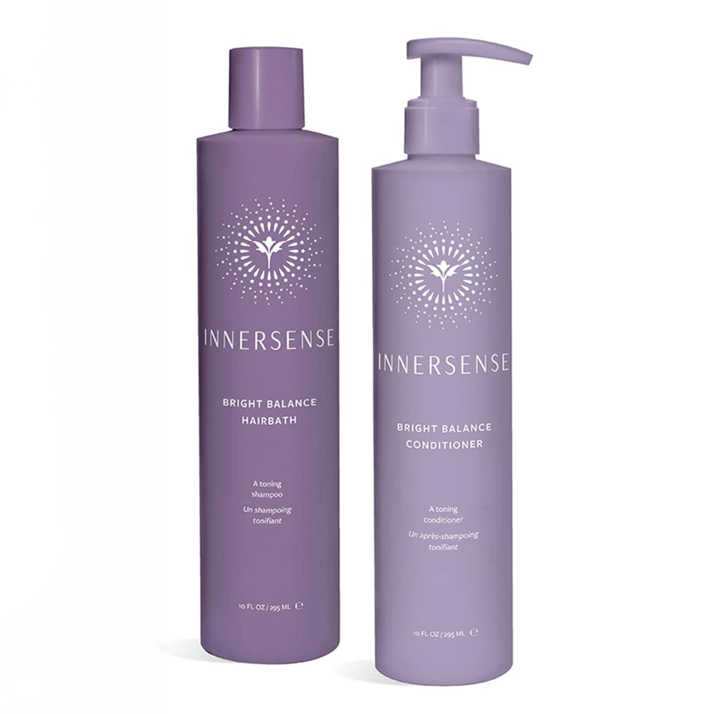 INNERSENSE Bright Balance Champú: botella visible y tono frío para rubios