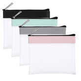 InnoHHustle bolsa maquillaje transparente con fresa, ideal para ver cosméticos de un vistazo.