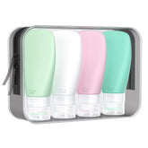 Botellas de viaje INSFIT de 3 onzas selladas para evitar derrames en equipaje.