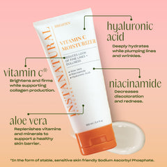 Application of InstaNatural Vitamin C moisturizer on dry skin for lasting moisture.