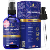 InstaSkincare Niacinamida Serum botella 2oz para rostro, absorción rápida y nutrición suave.