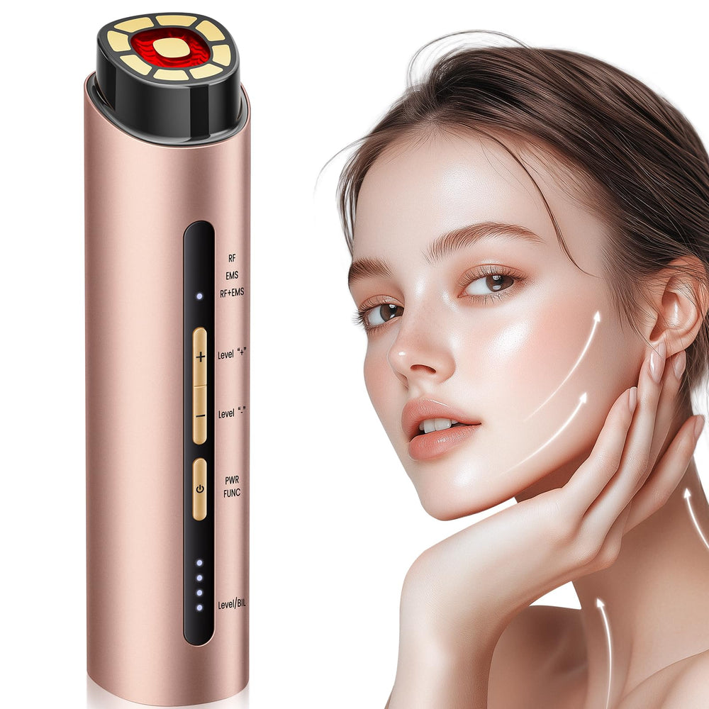 INTEO Microcurren Facial Device red light mode for brightening skin at home