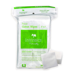 Intrinsics cuádrados de algodón Petite, paquete compacto para limpieza facial suave
