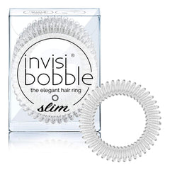 invisibobble SLIM espiral cristal claro para recogidos sin marcas y agarre suave