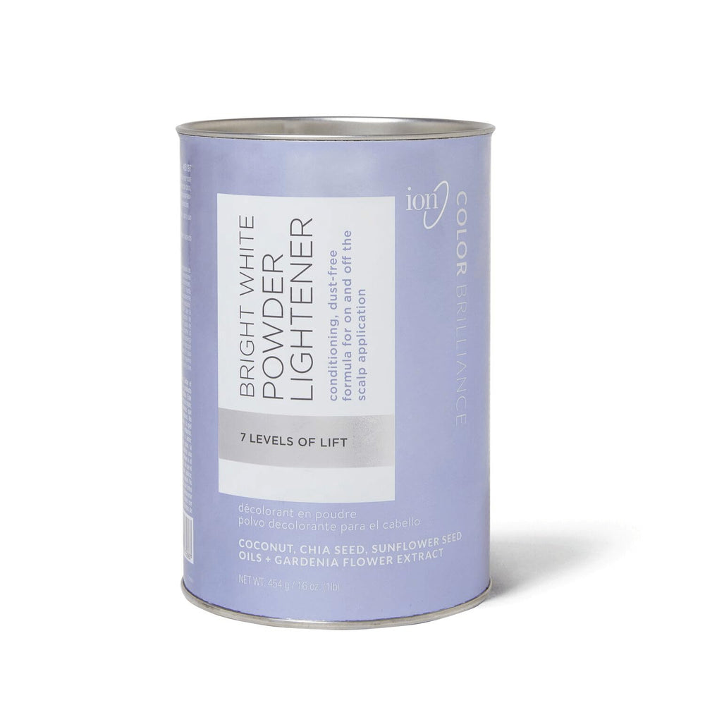 Ion Bright White Polvo Iluminador en envase 1 lb para levantamiento uniforme.