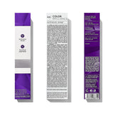 Ion crema color púrpura permanente en envase, cobertura uniforme.