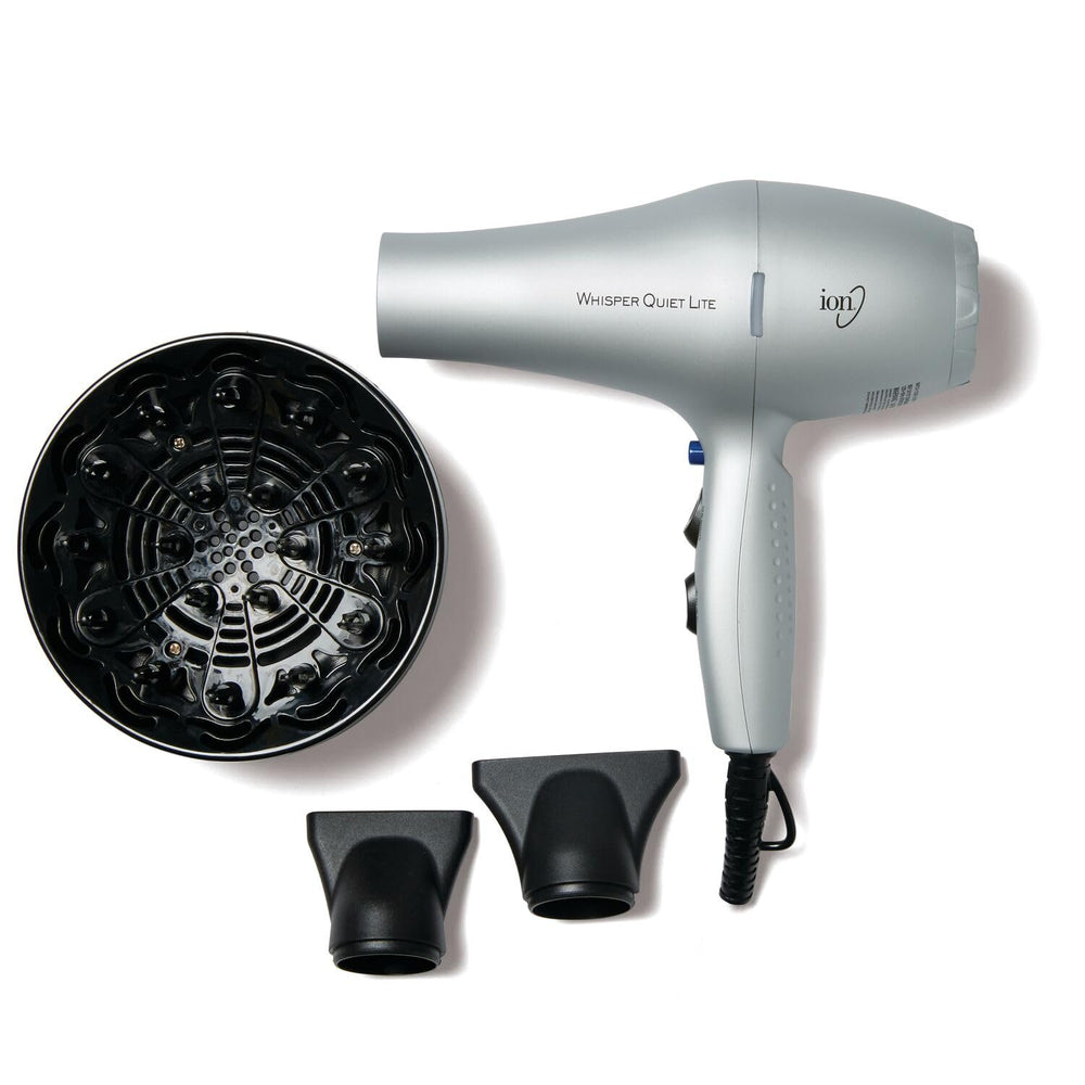 Ion Whisper Quiet Lite secador cerámico de 1875 W, ligero para uso diario.