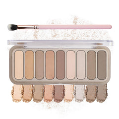 IONSGAKO paleta de sombras 9 colores, tonos neutros para looks diarios.