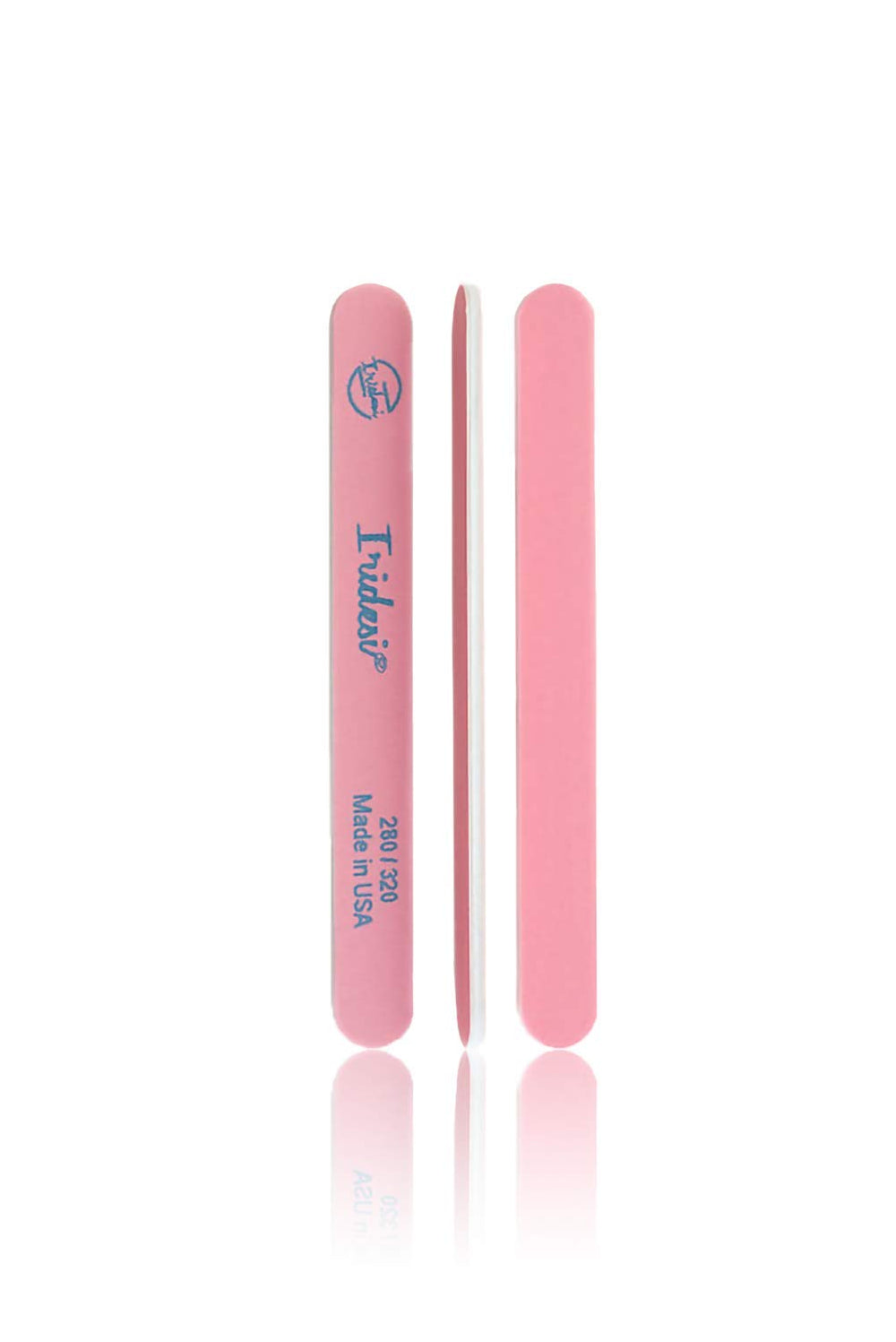 Iridesi, lima de uñas rosa, 280/320, acabado suave para uñas naturales