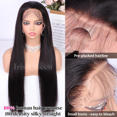 Iris Queen con pelo bebé natural negro para un acabado suave y realista