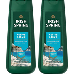 Irish Spring Active Scrub, ducha cuerpo, limpieza intensa y fresca durante todo el día