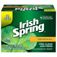 Irish Spring Original barra desodorante interior, fórmula suave para uso diario