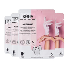 IROHA NATURE guantes anti-edad para manos, hidratación intensiva y reparación