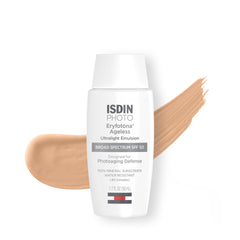 ISDIN Eryfotona Ageless: bote con tinte para un acabado natural y protección solar diaria.
