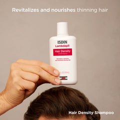 ISDIN Lambdapil champú, aplicación fácil para uso diario en cabello fino.