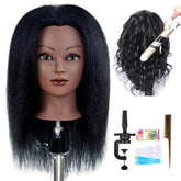 ISHOTAIME cabeza maniquí cabello real para entrenamiento de peluquería