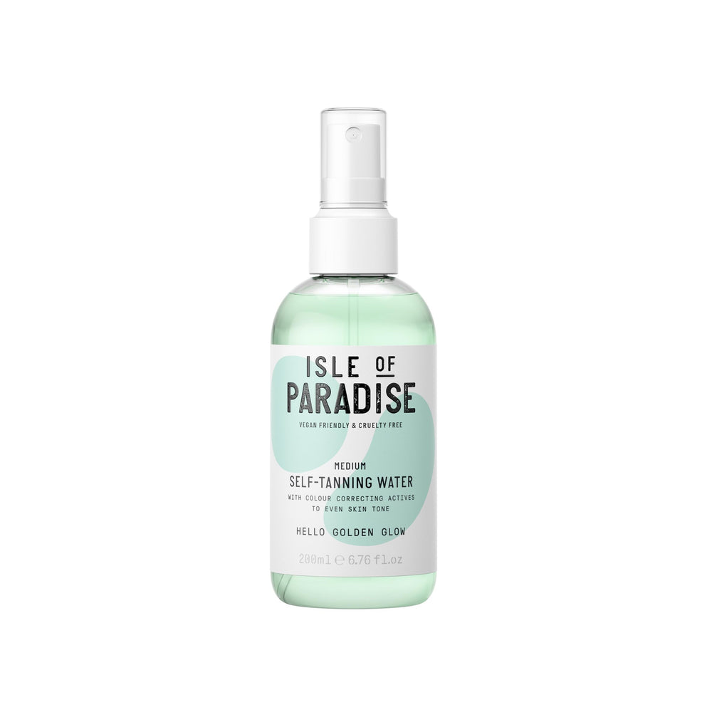 Isle of Paradise: botella para rostro y cuerpo con bronceado uniforme.
