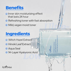 ISNTREE Toner: absorción rápida para piel suave