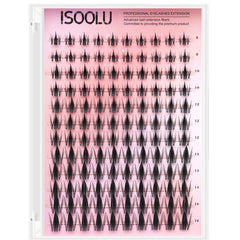 ISOOLU kit de racimos Manga para crear looks completos de pestañas.