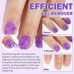 ISUNRISE Gel Remover Cuticula Empujador incluido facilita la preparacion de uñas.