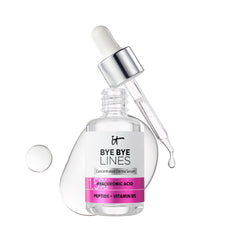 It Cosmetics Bye Bye Lines Serum botella de 1 oz para hidratación duradera.