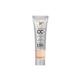 IT Cosmetics CC+ Cream Travel Light bottle closeup showing SPF 50+ protection.